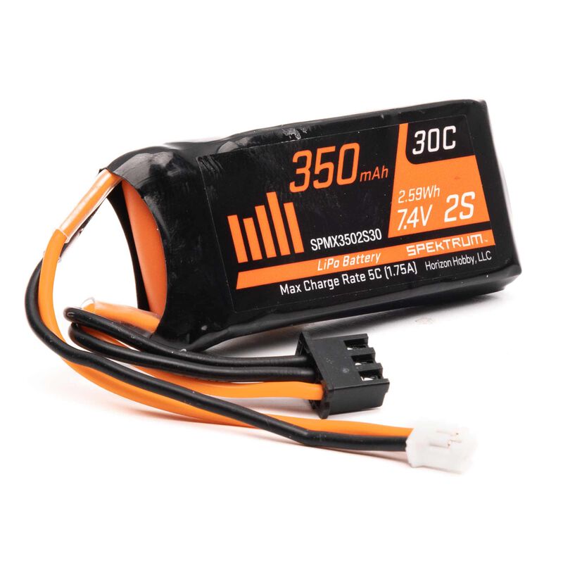 Spektrum RC SCX24 2S LiPo 30C Battery Pack (7.4V/350mAh) w/PH2.0 Connector