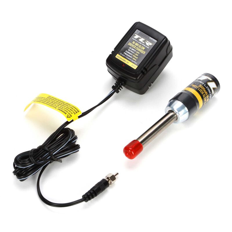 Team Losi Racing Twist Lock Glow Igniter & Charger Combo