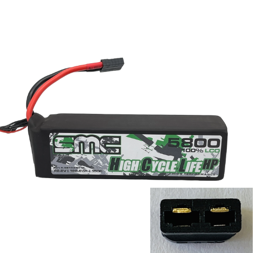 SMC HCL-HP 6S 22.2V 5800mAh 150C G10 Protection Plates LiPo Battery