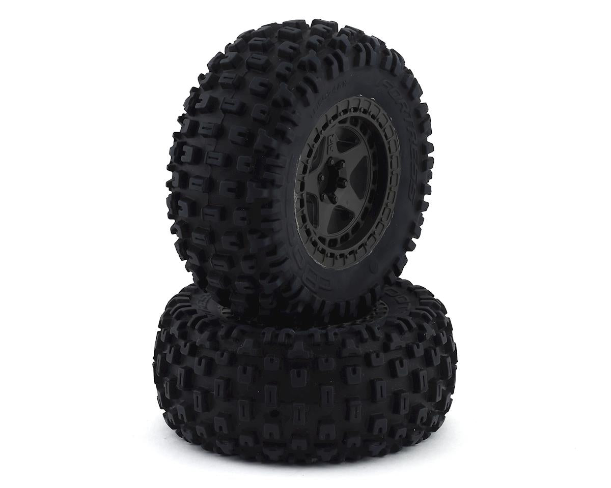 Arrma Dboots 'Fortress SC' Tire Set Glued Gun Metal (2)