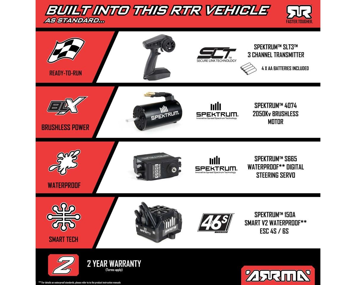 Arrma Kraton 6S BLX RTR 1/8 4WD Brushless Monster Truck (V6) w/SLT3 2.4GHz Radio (Assorted Colors)
