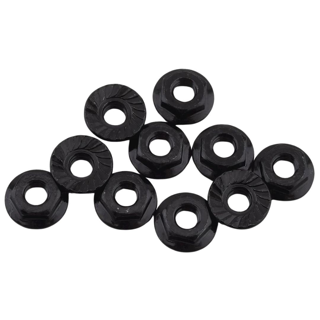 Team Associated M4 Low Profile Serrated Steel Wheel Nuts (10)