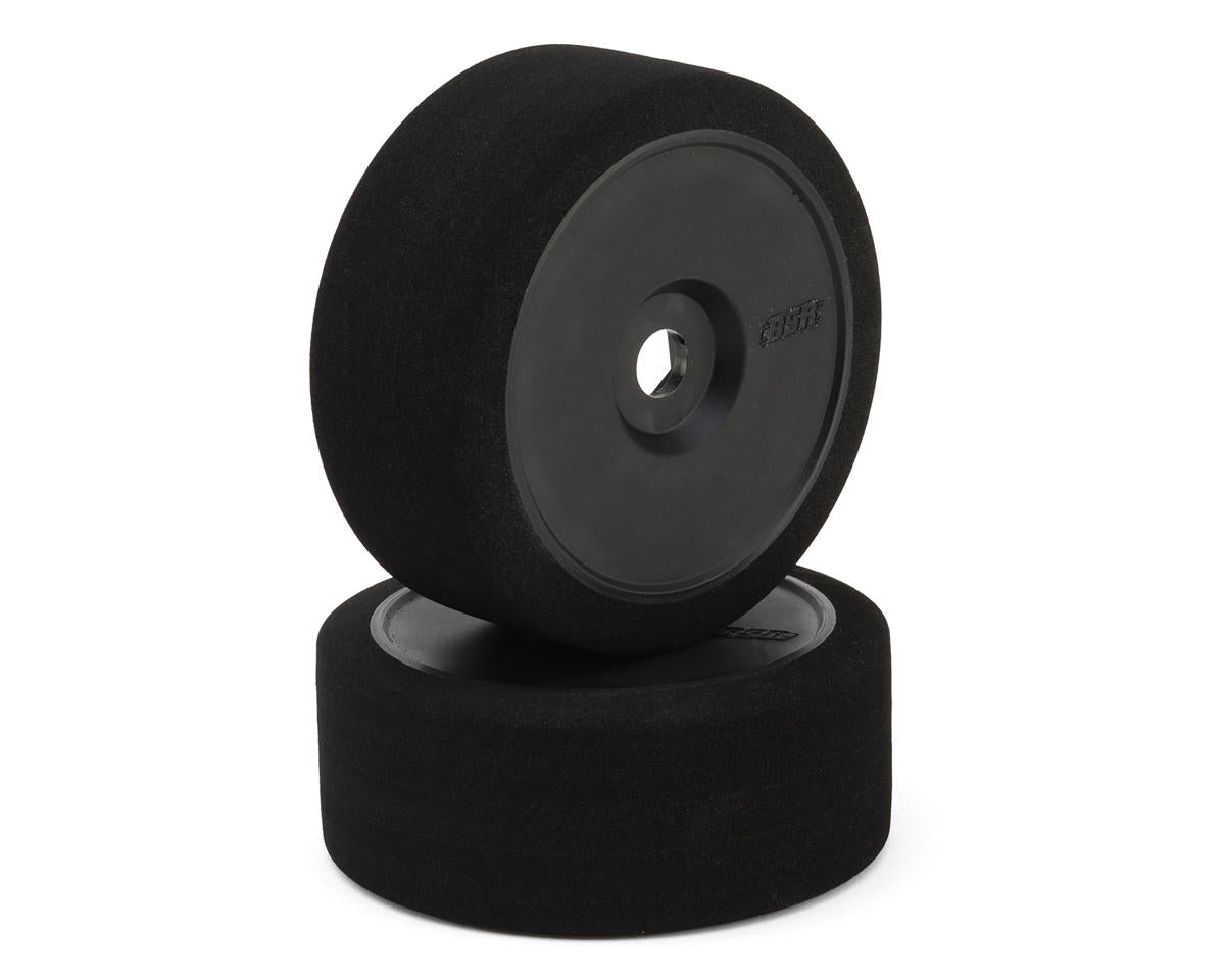 BSR Racing 1/8 Pre-Mounted GT Foam Tires (Black) (2) (35 Shore) w/17mm Hex