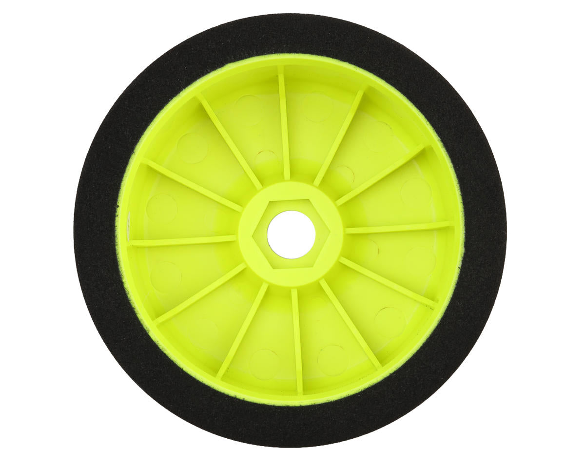 BSR Racing 1/8 Pre-Mounted GT Foam Tires (Yellow) (2) (35 Shore) w/17mm Hex
