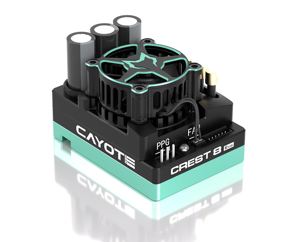 Cayote Crest 8 EVO 1/8 200A Sensored Brushless ESC w/Bluetooth