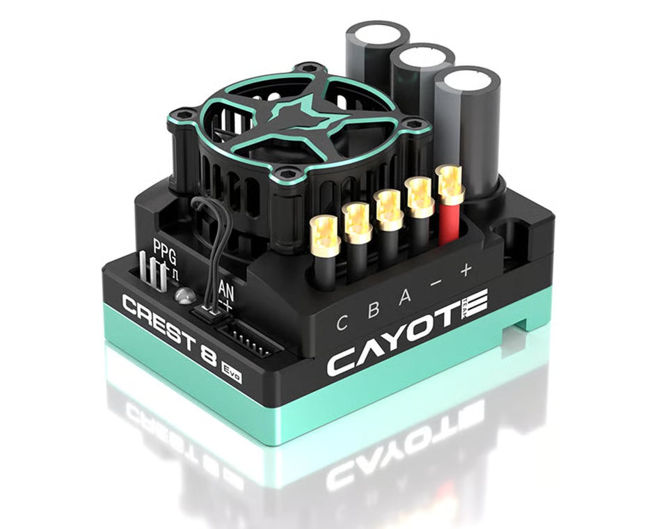 Cayote Crest 8 EVO 1/8 200A Sensored Brushless ESC w/Bluetooth