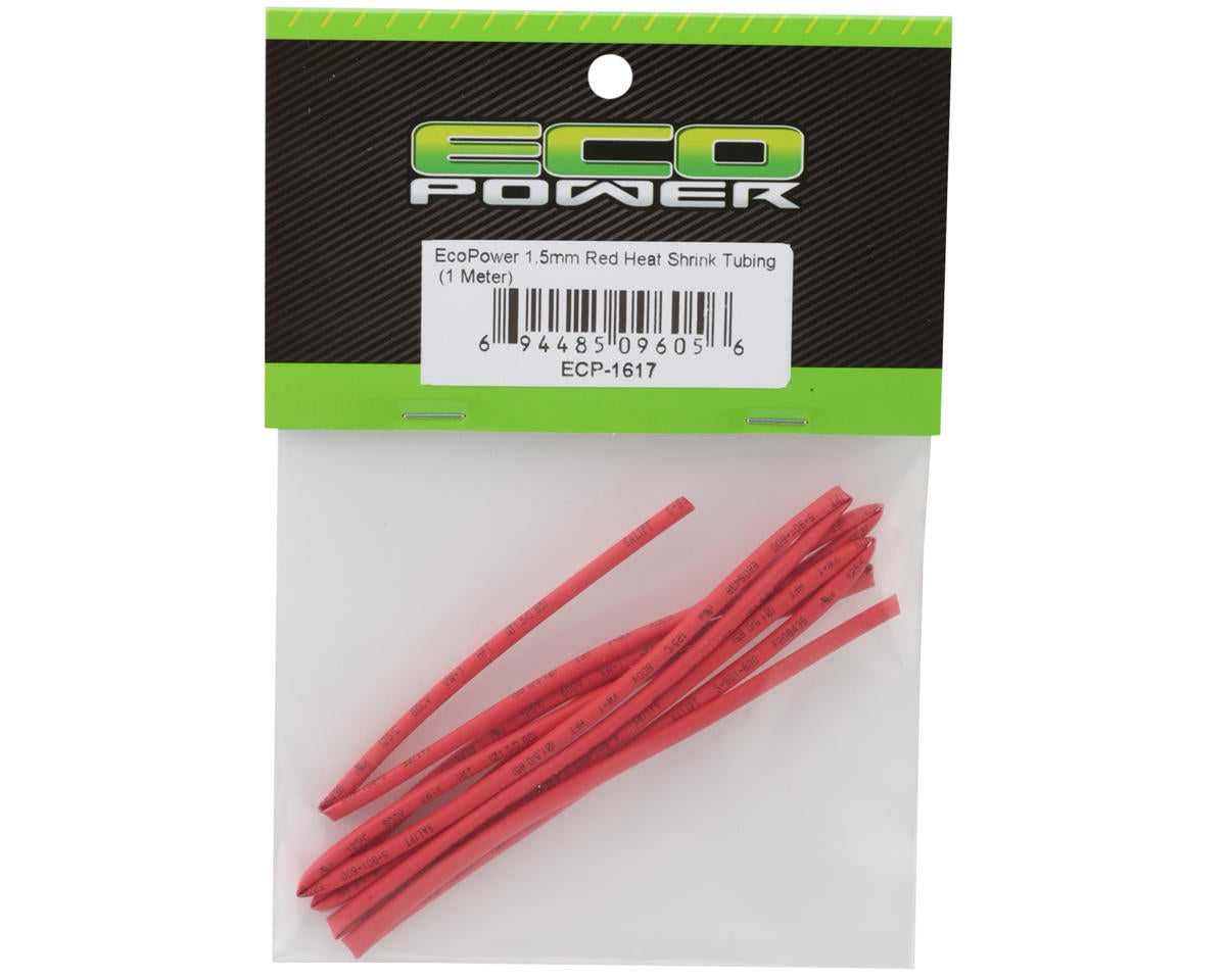 EcoPower 1.5mm Heat Shrink Tubing (Red) (1 Meter)