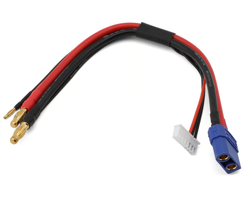 EcoPower 2S Charge/Balance Charge Lead Adapter (5mm Male Bullets to Female XT90) (12AWG) (7-Pin XH Balance Plug)