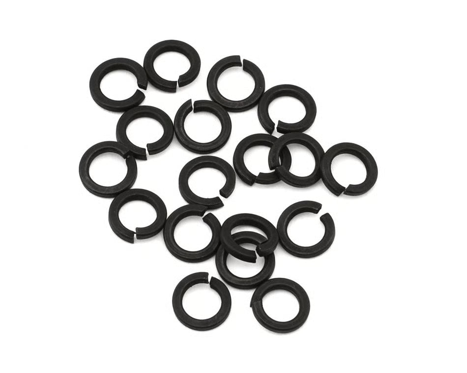 EcoPower 4mm "High Strength" Steel Lock Washers (Black)