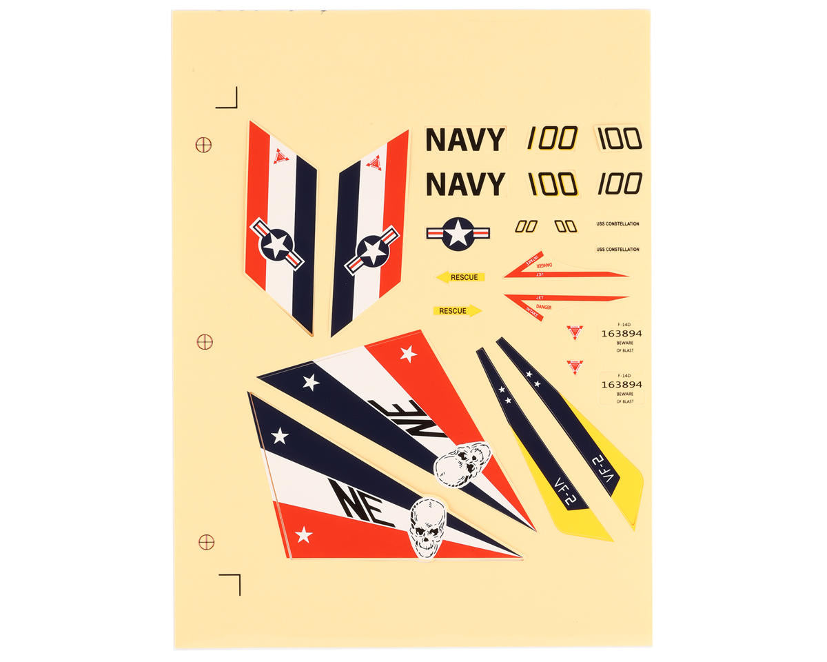 E-flite F-14 Tomcat 40mm Decal Set