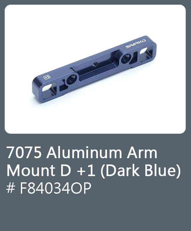 Sparko F8 F84034OP 7075 Aluminum Arm Mount D +1 (Dark Blue)