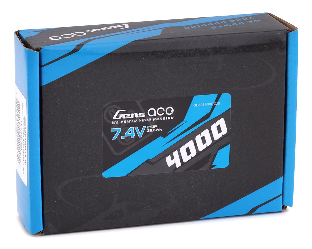 Gens Ace 2S LiPo Transmitter Battery (7.4V/4000mAh) (DX7, DX7S, DX8 & DX9) w/JST-EHR Connector
