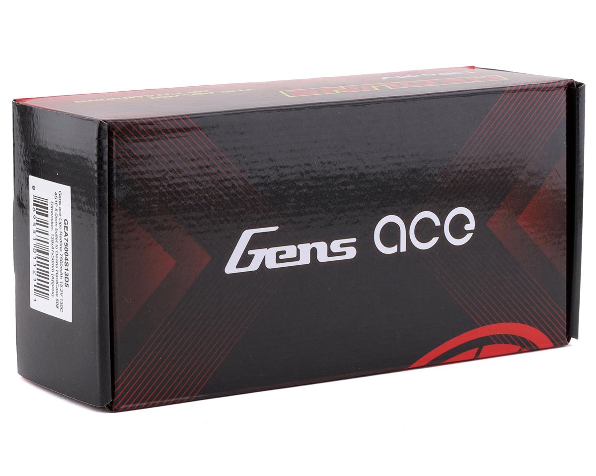 Gens Ace 4s 15.2V 7500mAh LiHV LiPo Battery 130C w/5mm Bullets & T-Style Adapter