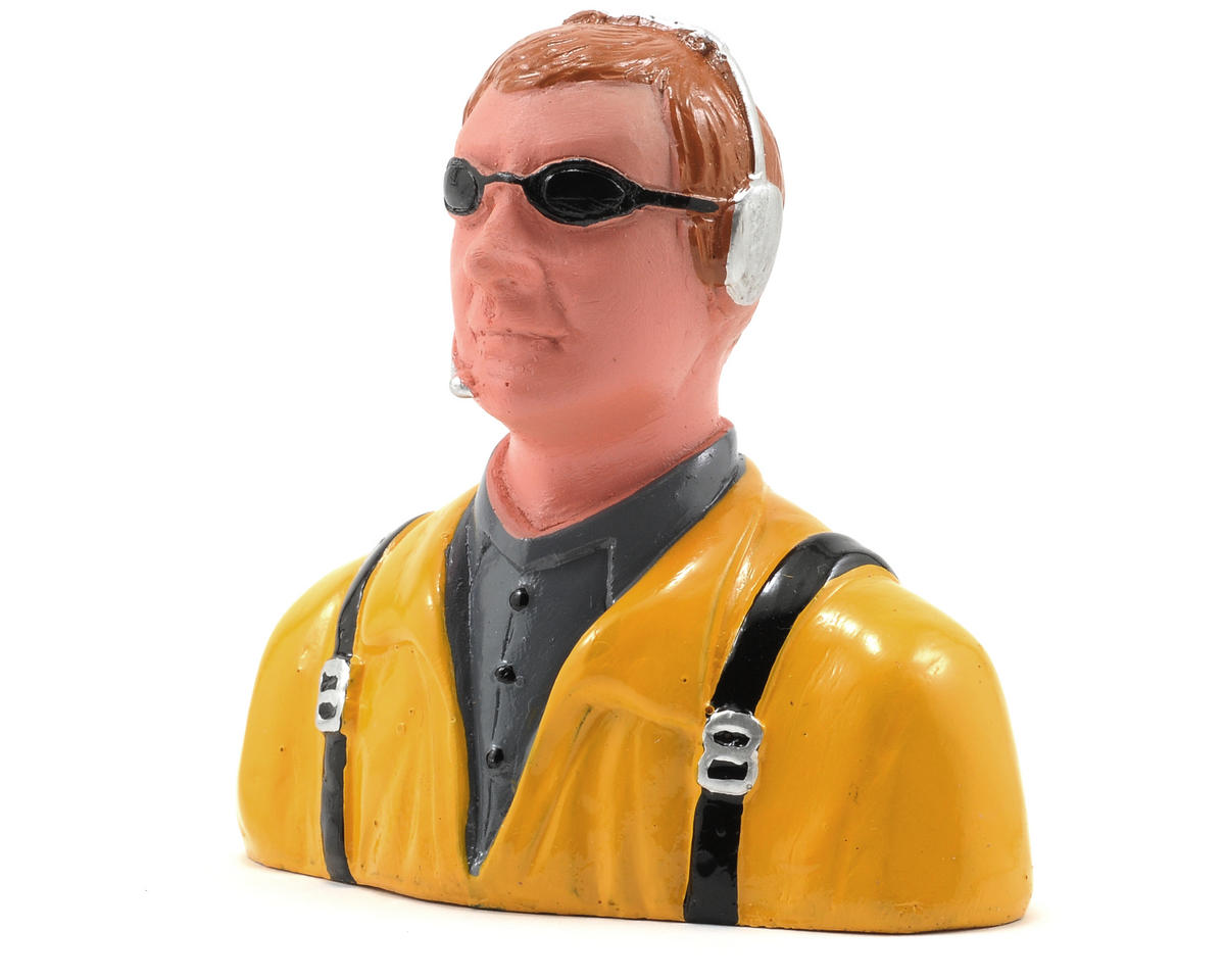 Hangar 9 "Civilian" 1/7 Yellow Pilot Figure w/Headset, Mic, & Sunglasses