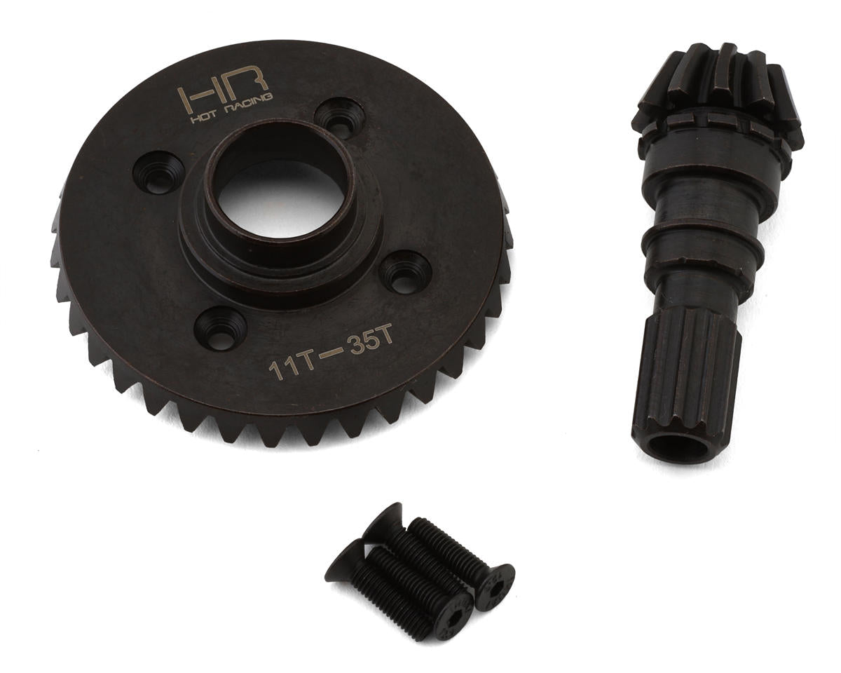 Hot Racing Steel Helical Differential Ring & Pinion Gear for Traxxas X-Max/XRT (Front) (35T/11T)