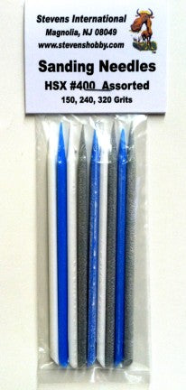 Hobby Stix Sanding Needles (3ea of 3 diff grits/Bag)