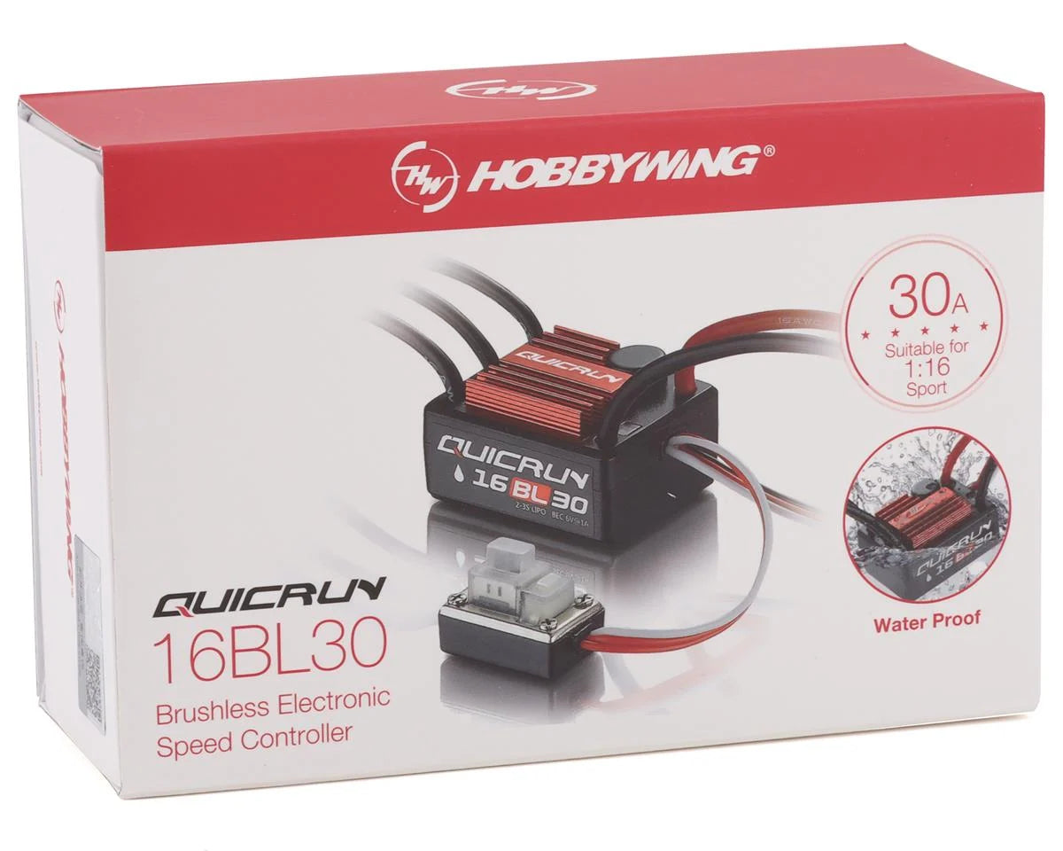 Hobbywing Quicrun 16BL30 Waterproof 1/18th Scale Brushless ESC