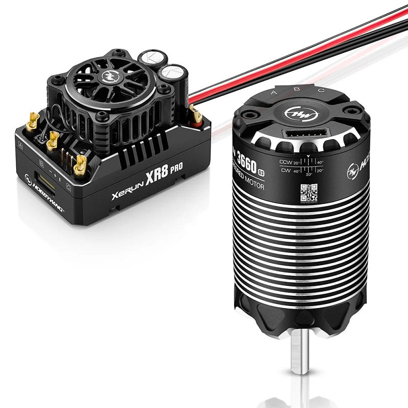 Hobbywing XeRun XR8 Pro G3 ESC & 3660SD 3200KV G3 Motor Combo (2-3S)