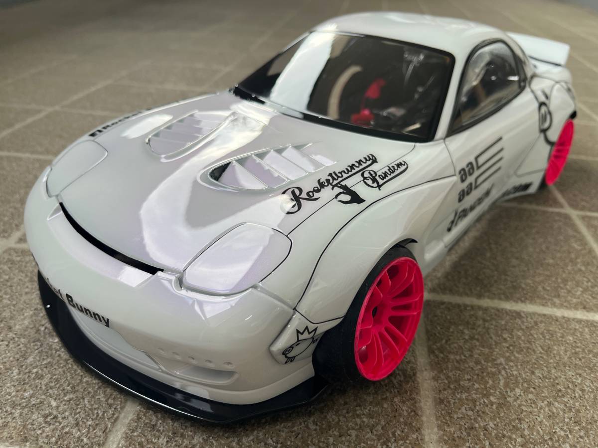 Addiction RC Mazda RX-7 FD3S Rocket Bunny 1/10 Clear Drift Body