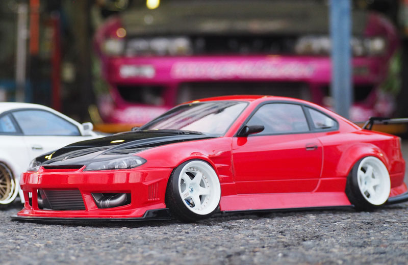 Addiction RC Nissan S15 Silvia Original Laboratory Street 1/10 Clear Drift Body