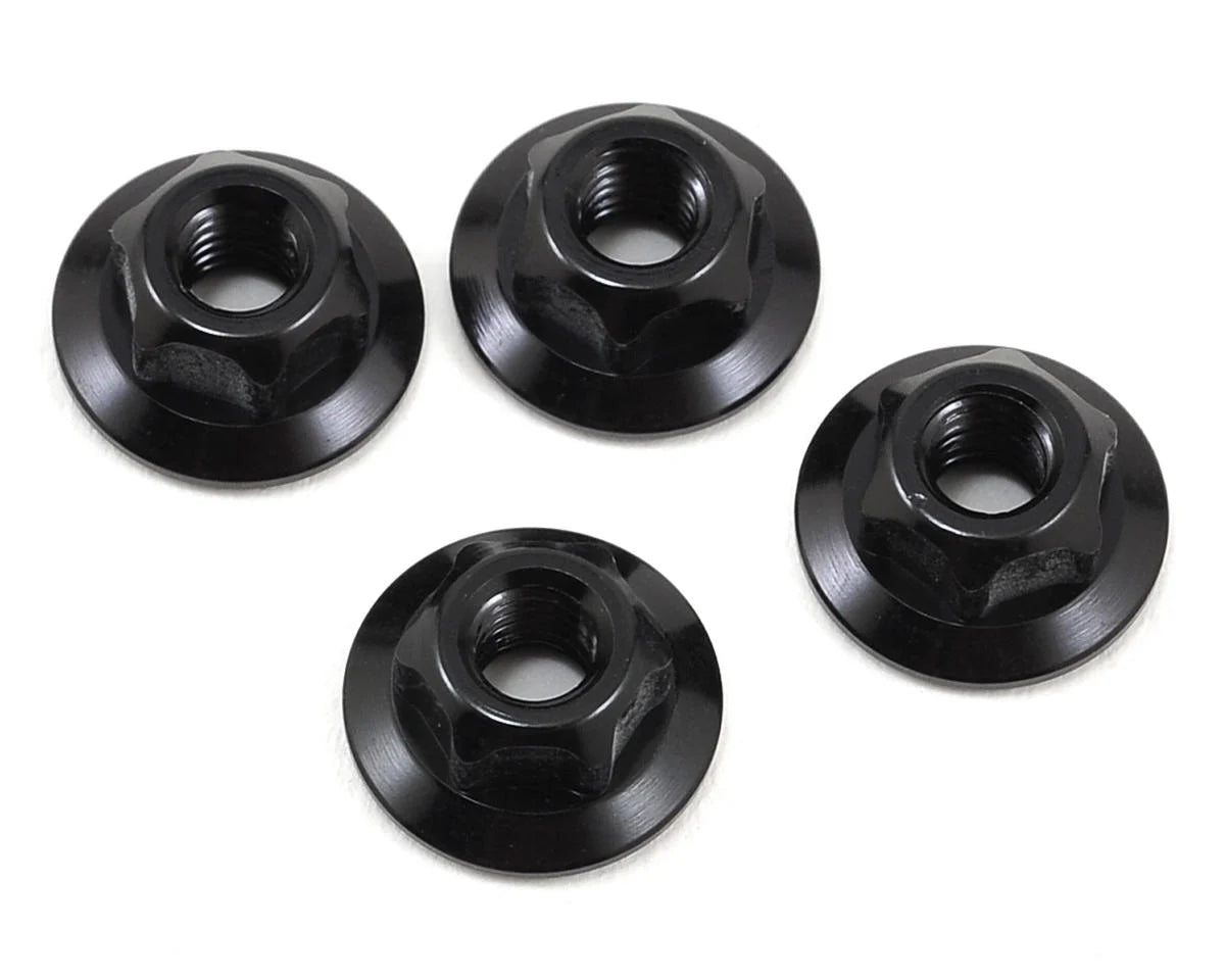 JConcepts 4mm Large Flange Serrated Locking Wheel Nut Set (4) (Assorted Colors)