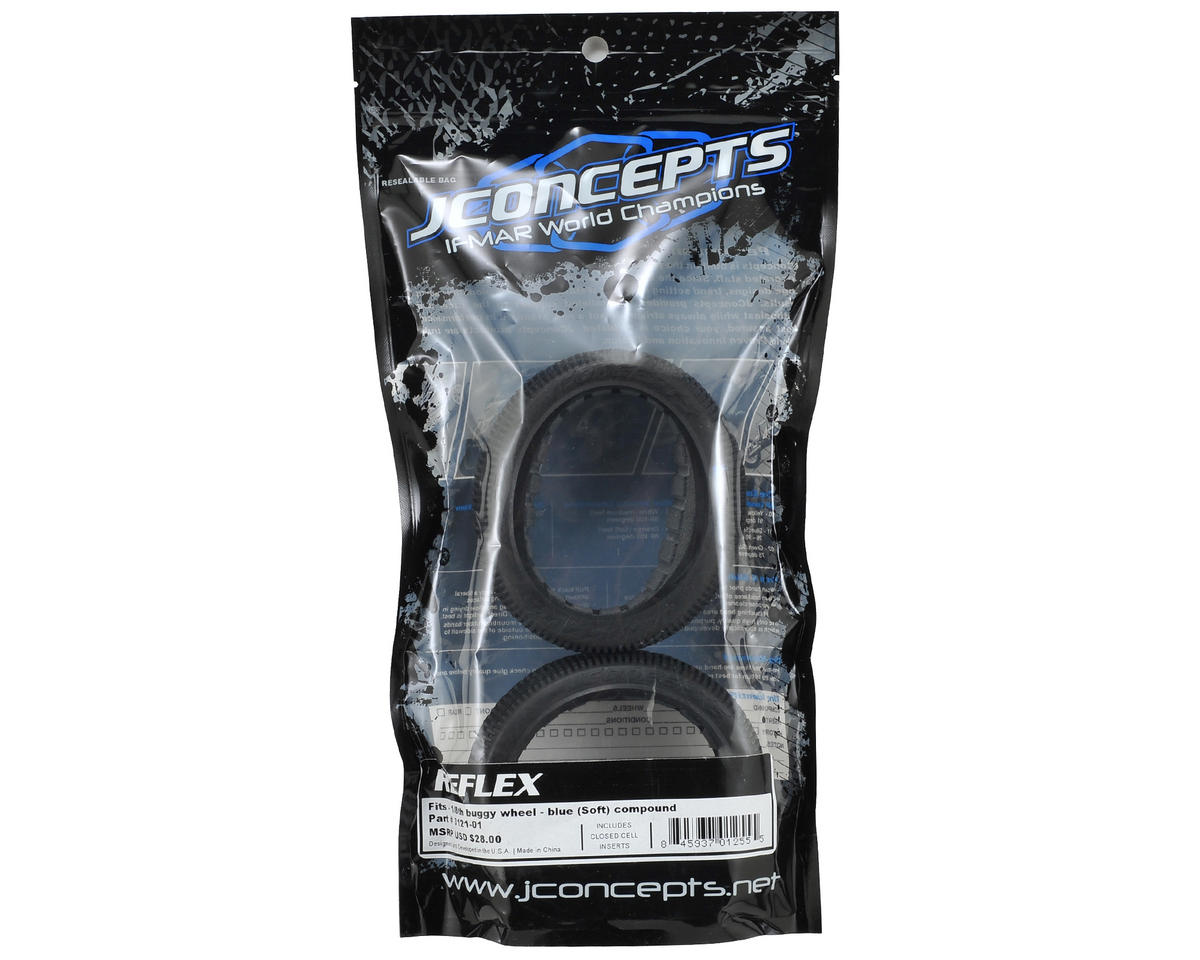 JConcepts Reflex 1/8 Buggy Tires (2) (Assorted Compounds)