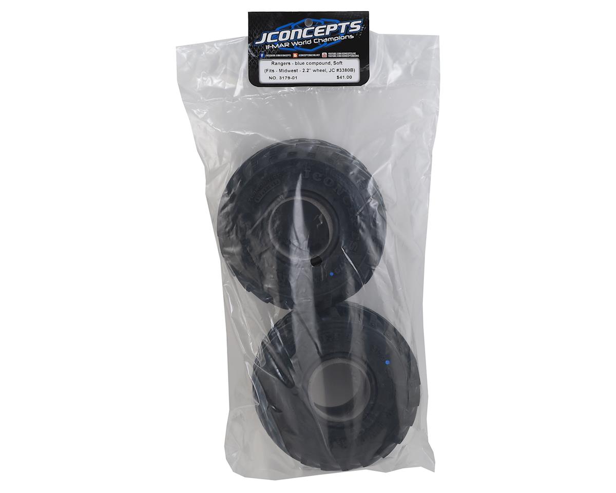 JConcepts Rangers 2.2" Monster Truck Tires (2) (Blue) *Clearance*