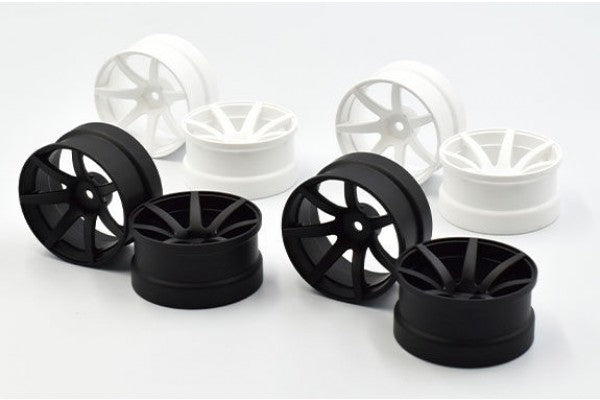 REVE D DRIFT WHEEL "JD7"; MATTE BLACK; OFFSET 8mm (RW-JD7MK8)