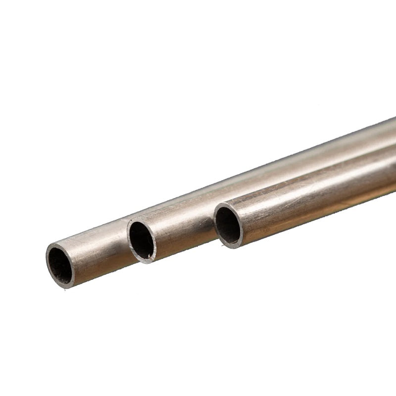 K&S Engineering 5mm OD x 300mm Round Aluminum Tube .45mm Wall (2)