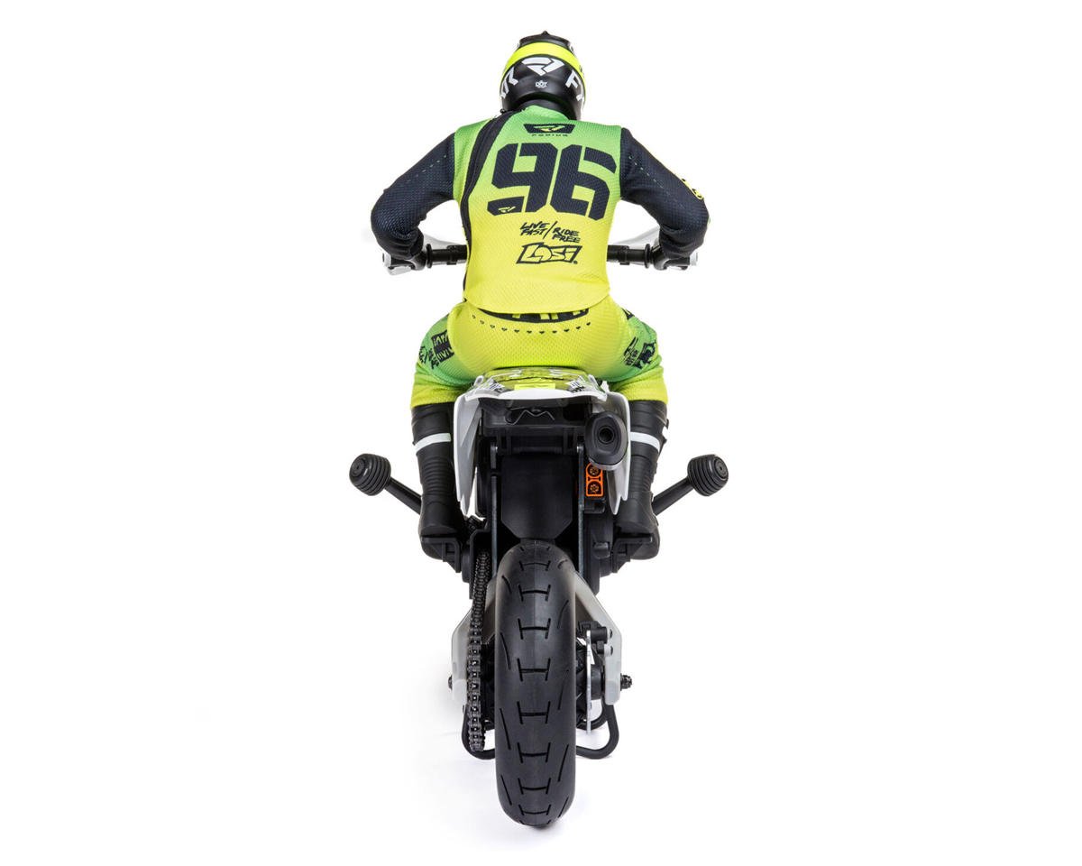 Losi Promoto-SM FXR Supermoto RTR 1/4 Brushless Motorcycle (White/FRX) w/2.4GHz Radio, Battery & Charger