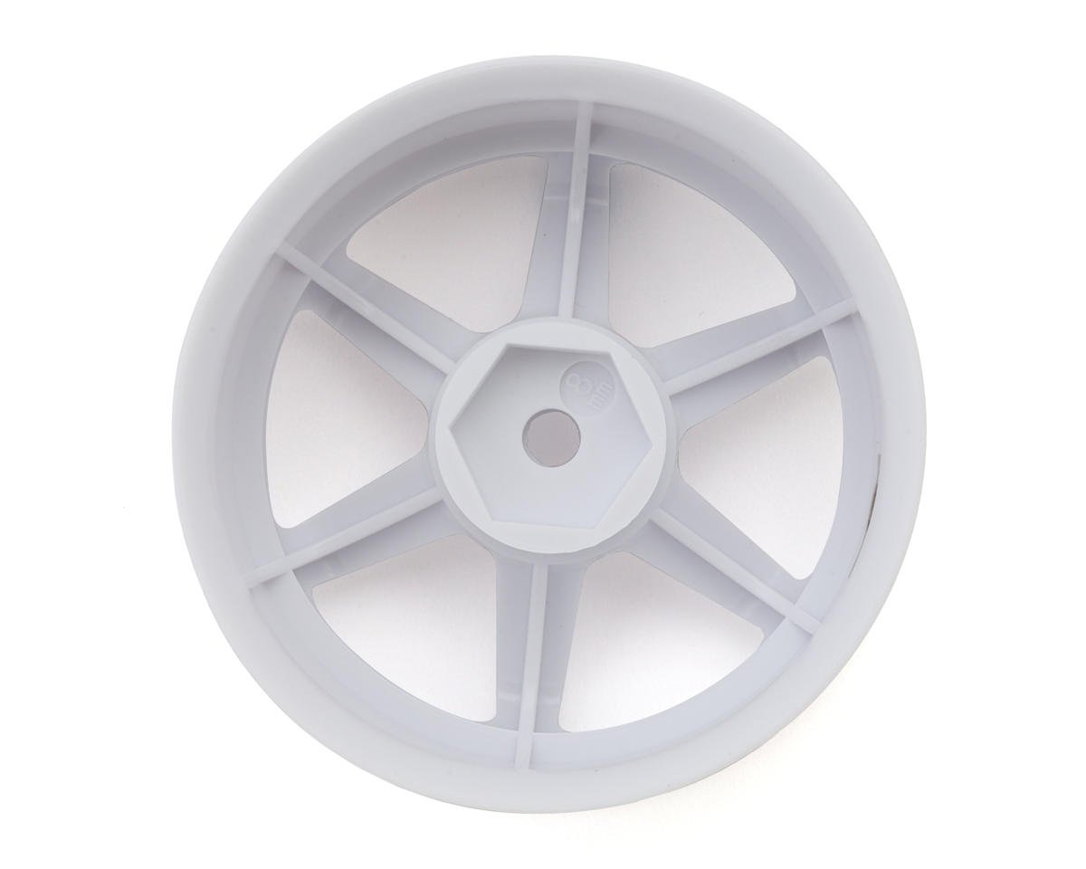 LAB TE37 Sports 1/10 High Traction Drift Wheels (White) (2) w/12mm Hex