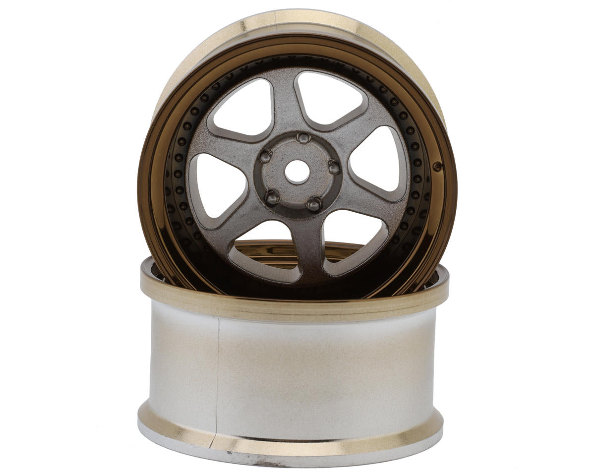LAB Meister L1 1/10 Drift Wheels (Bronze/Silver) (2) w/12mm Hex