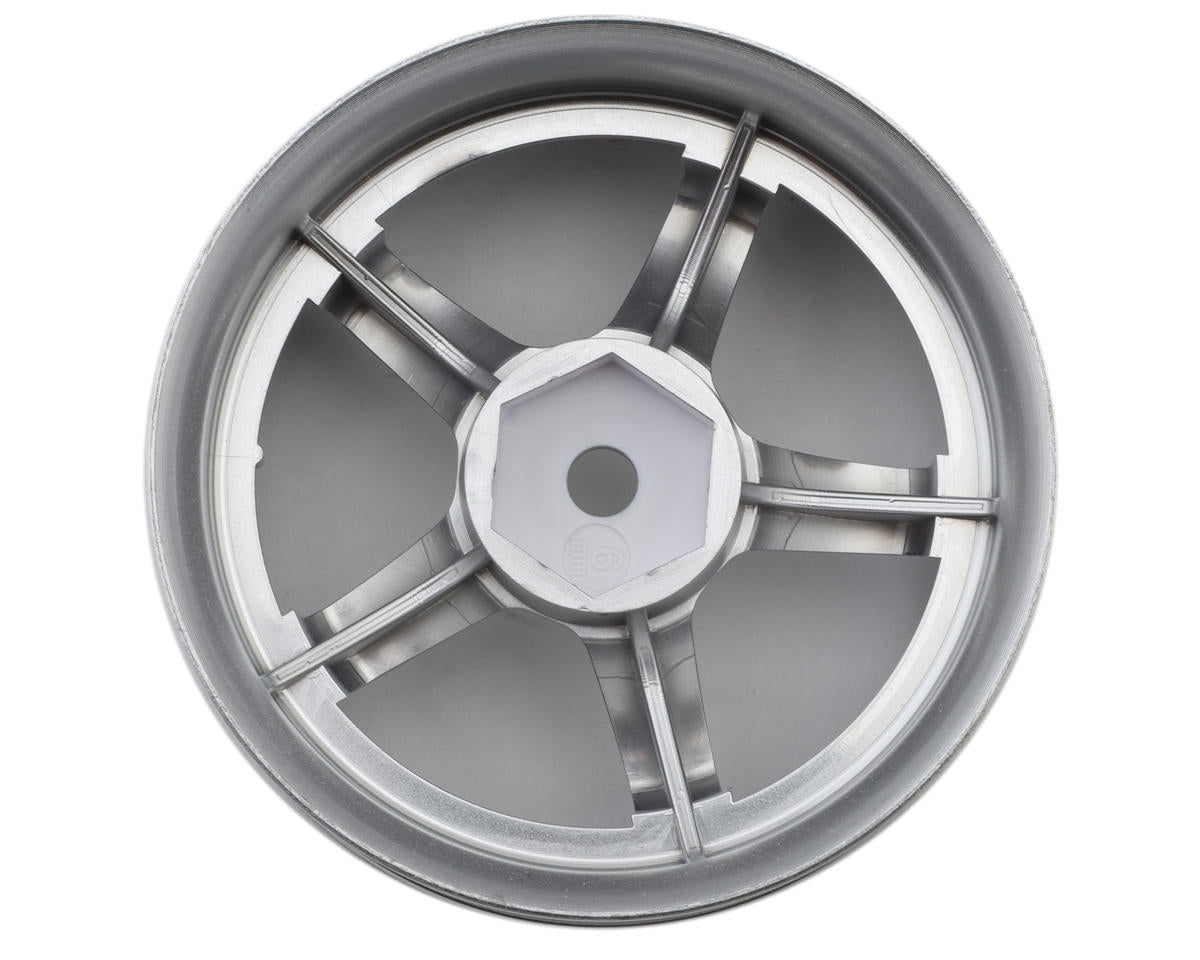 LAB Work Emotion T5R 1/10 2-Piece Concave Drift Wheels (White) (2) (6mm Offset) w/12mm Hex
