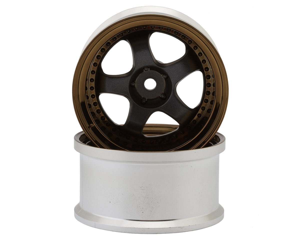LAB Work Meister S1 1/10 3-Piece Drift Wheels (Bronze/Grey) w/12mm Hex