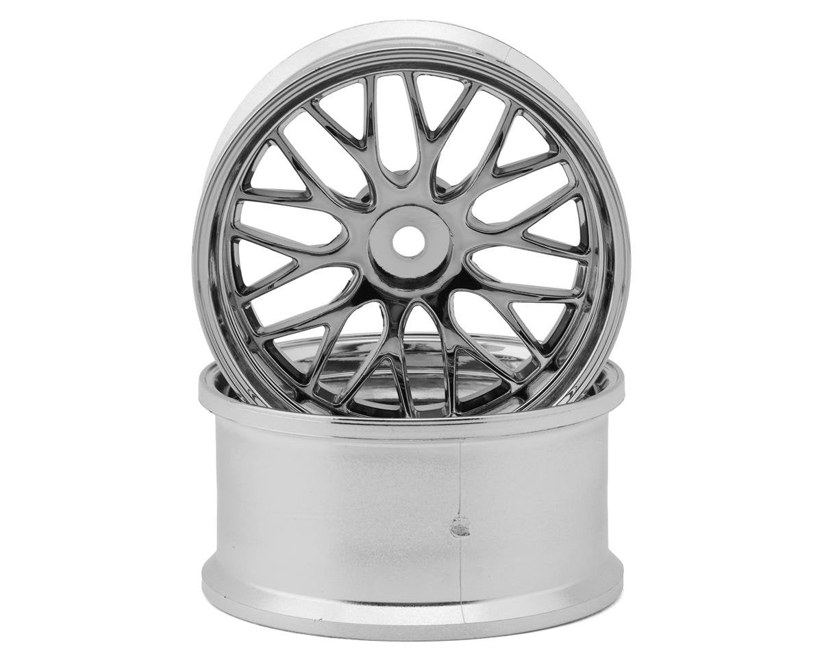LAB Gnosis HR201 1/10 SHT Drift Wheels (Chrome) (2) w/12mm Hex