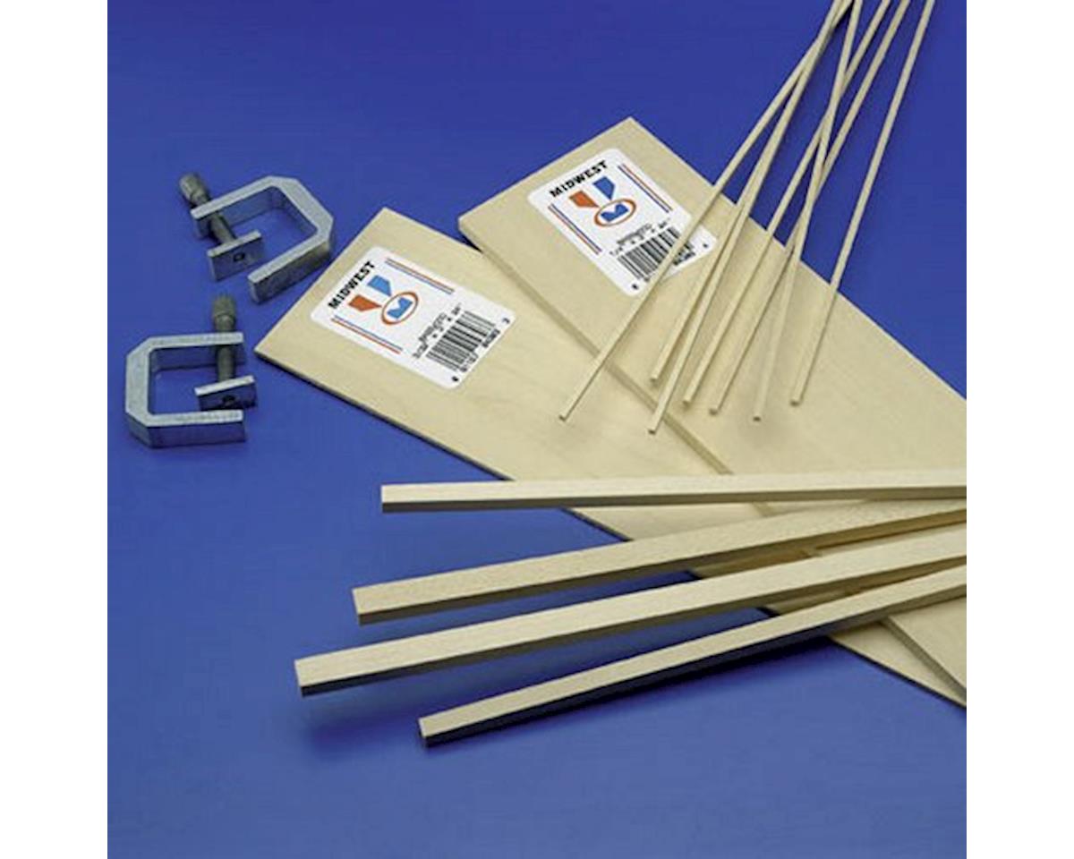 Midwest 3/16x3x24'' Basswood Sheets (1)