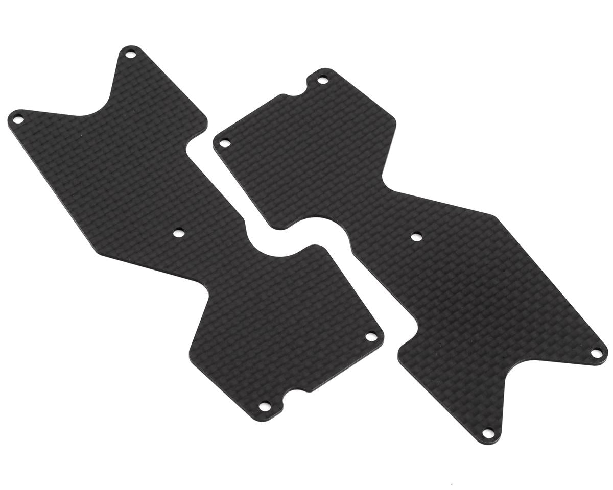 Mugen Seiki MBX8T/MBX8TE Graphite Rear Lower Suspension Arm Plates (2)