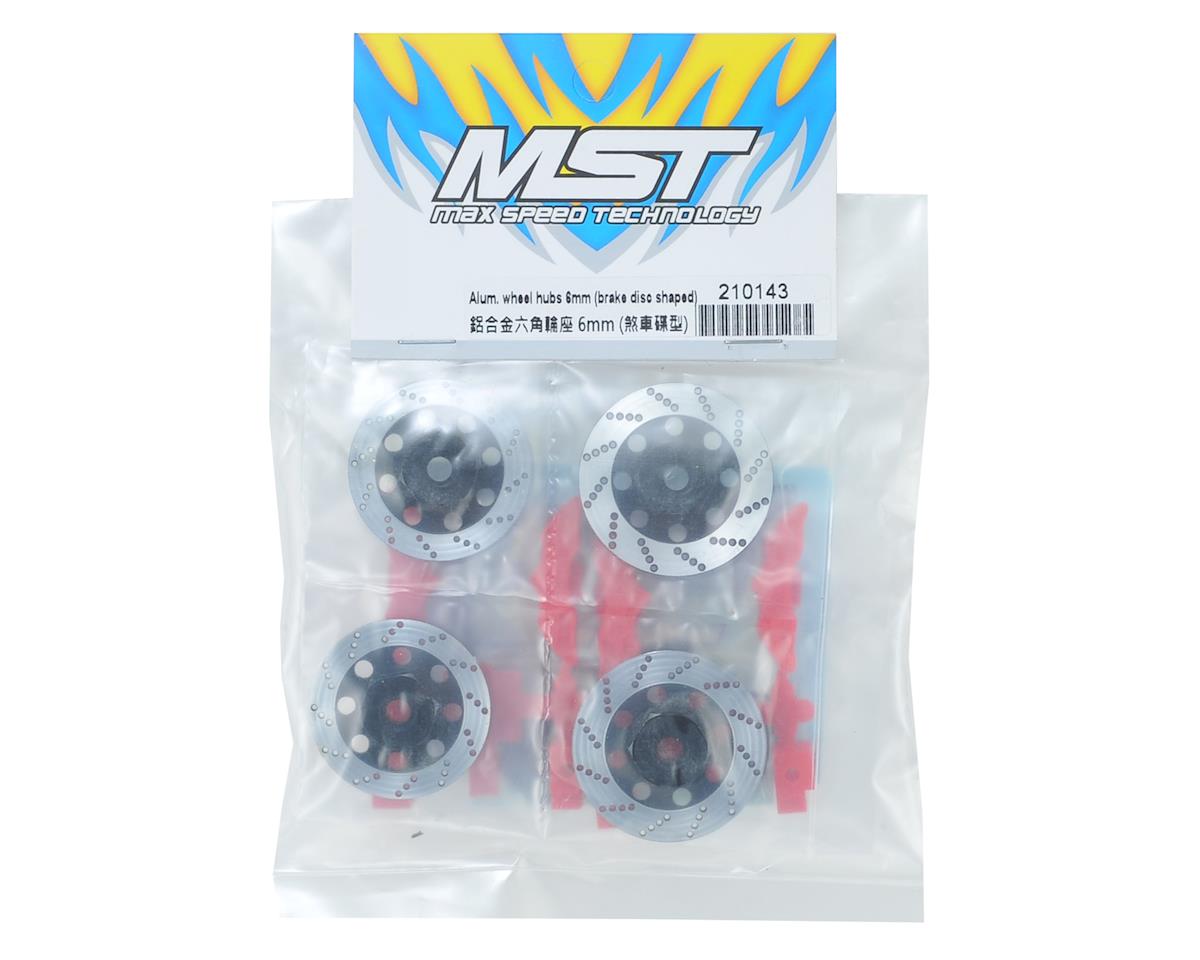 MST Alum. wheel hubs 6mm (brake disc shaped)
