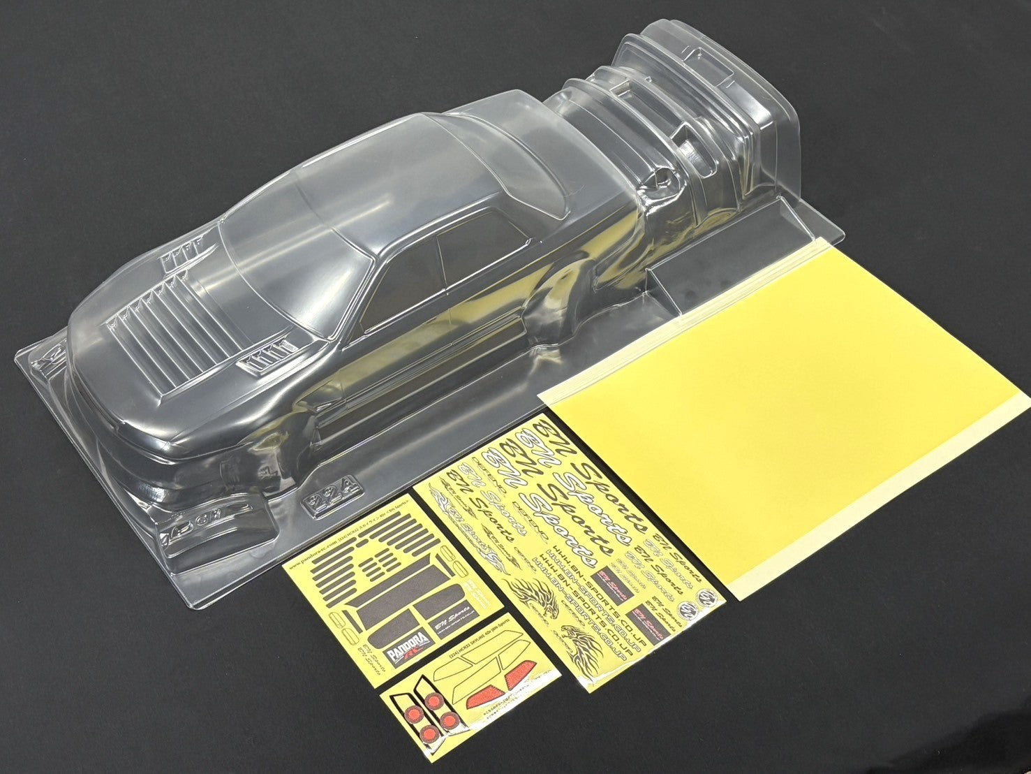 Pandora RC 1/10 Nissan HCR32 Skyline 4D BN-Sports Drift Body Set (Clear) (258-262mm)