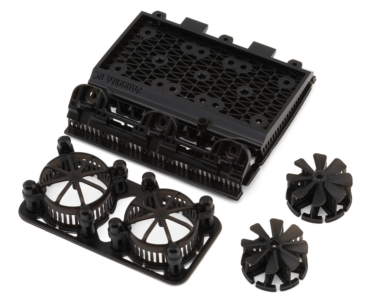 Pandora RC Radiator Assembly w/Fans 1/10 Scale Drift Accessory