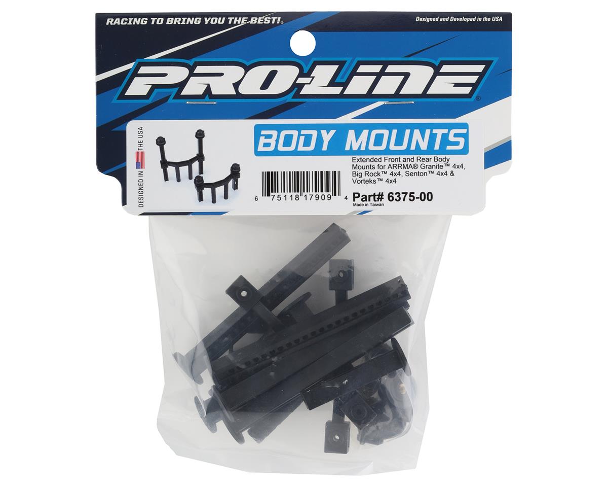 Pro-Line Arrma 4x4/3S BLX Extended Front & Rear Body Mounts