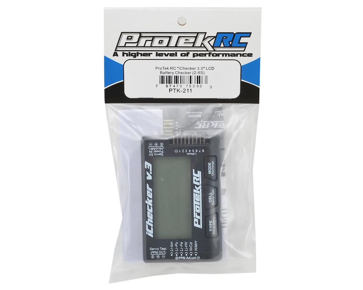 ProTek RC "iChecker 3.0" LCD LiPo Battery Cell Checker (2-8S) w/Balance Discharging