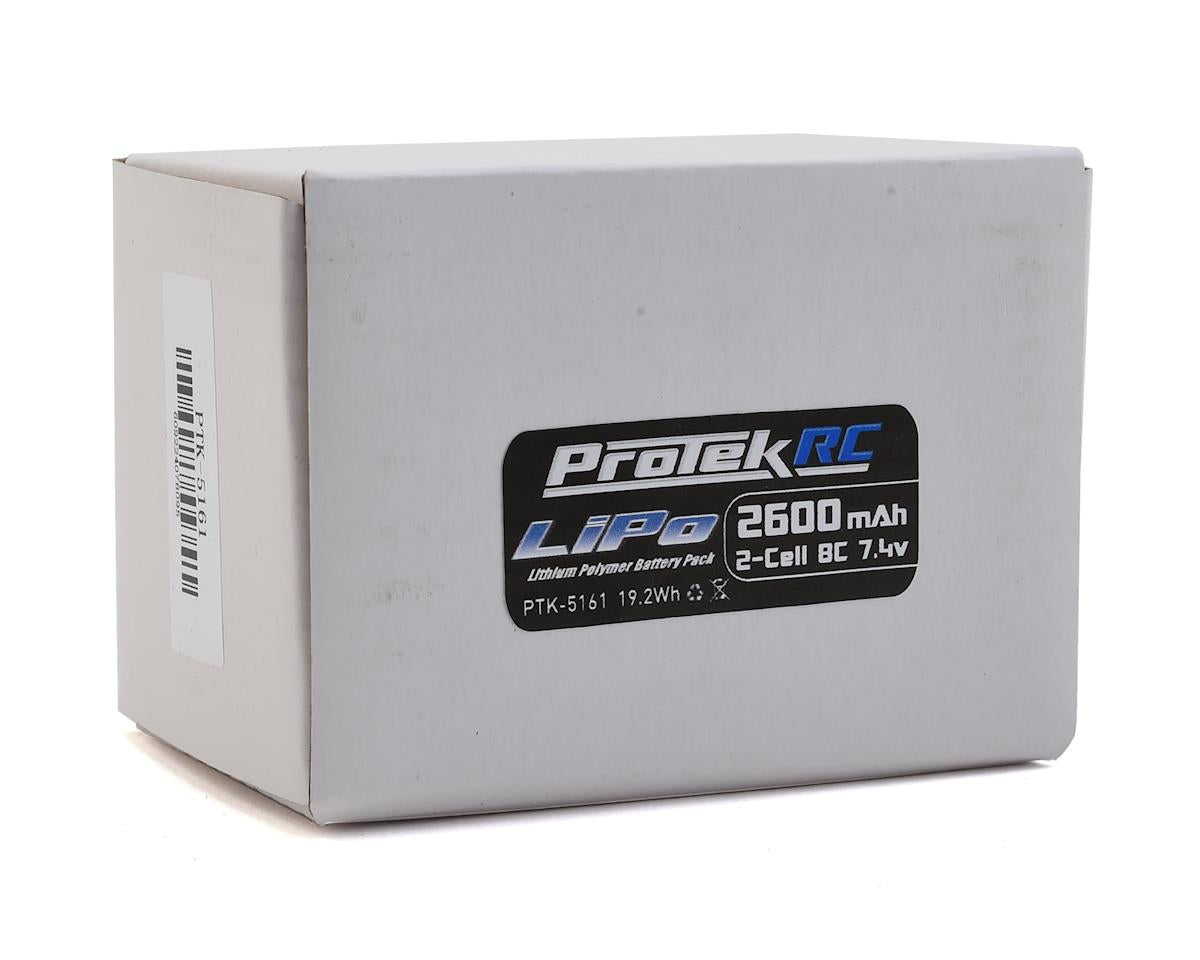 ProTek RC 7.4V 2600mAh 2S LiPo Kyosho & Tekno Hump Receiver Battery Pack (w/Balancer Plug)