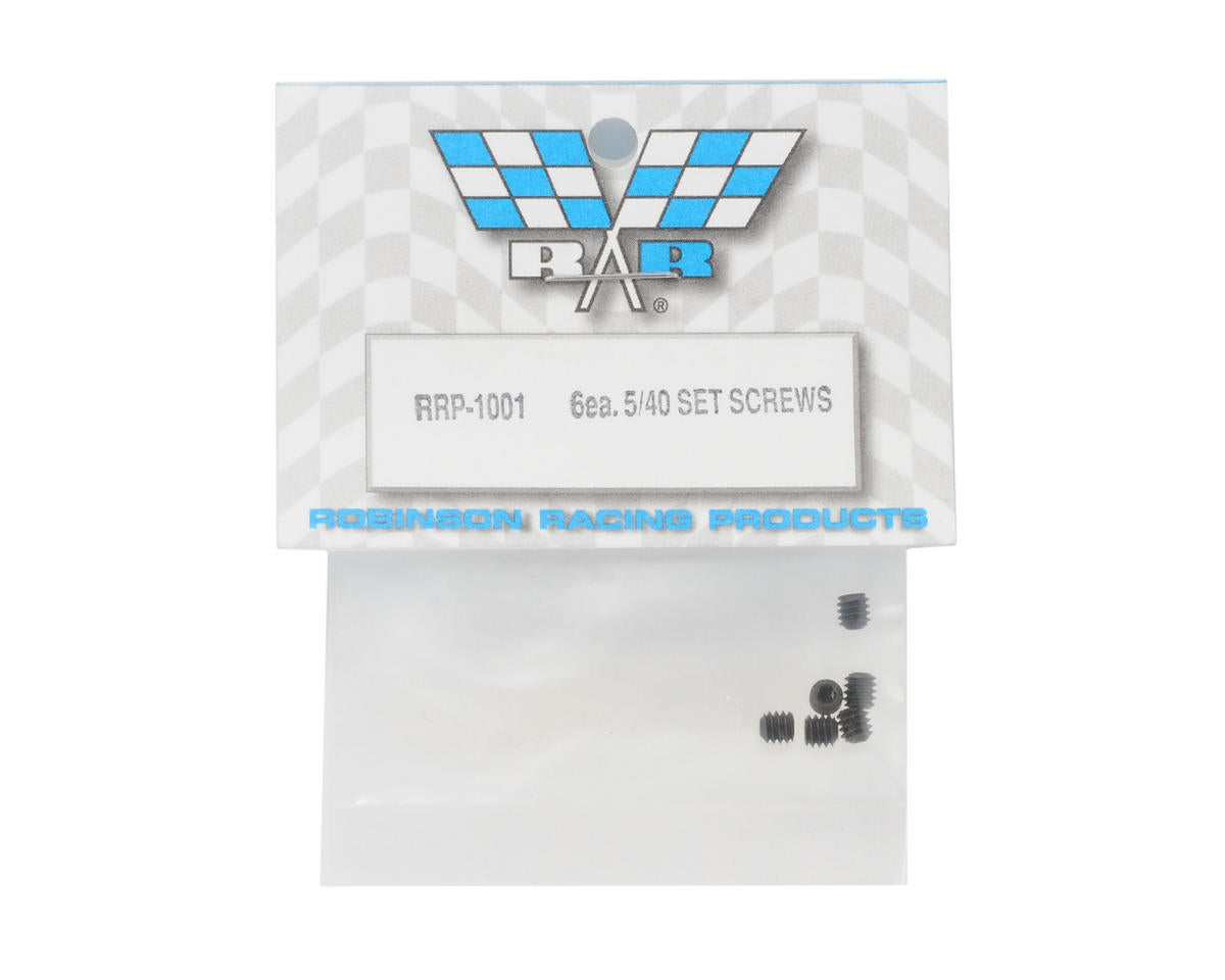 Robinson Racing 5-40 Set Screws (6)
