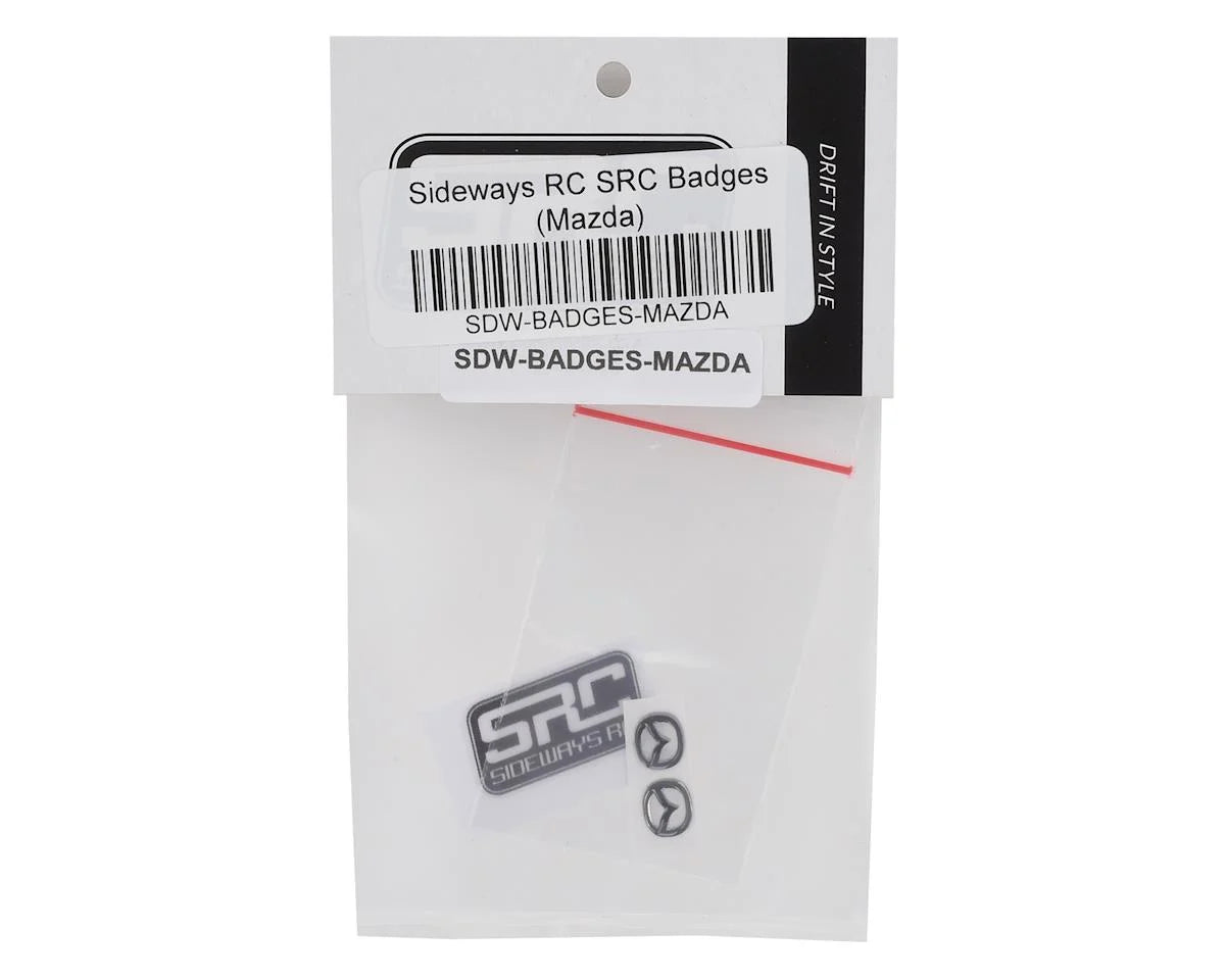 Sideways RC Mazda Badges (2) (Miniature Scale Accessory)