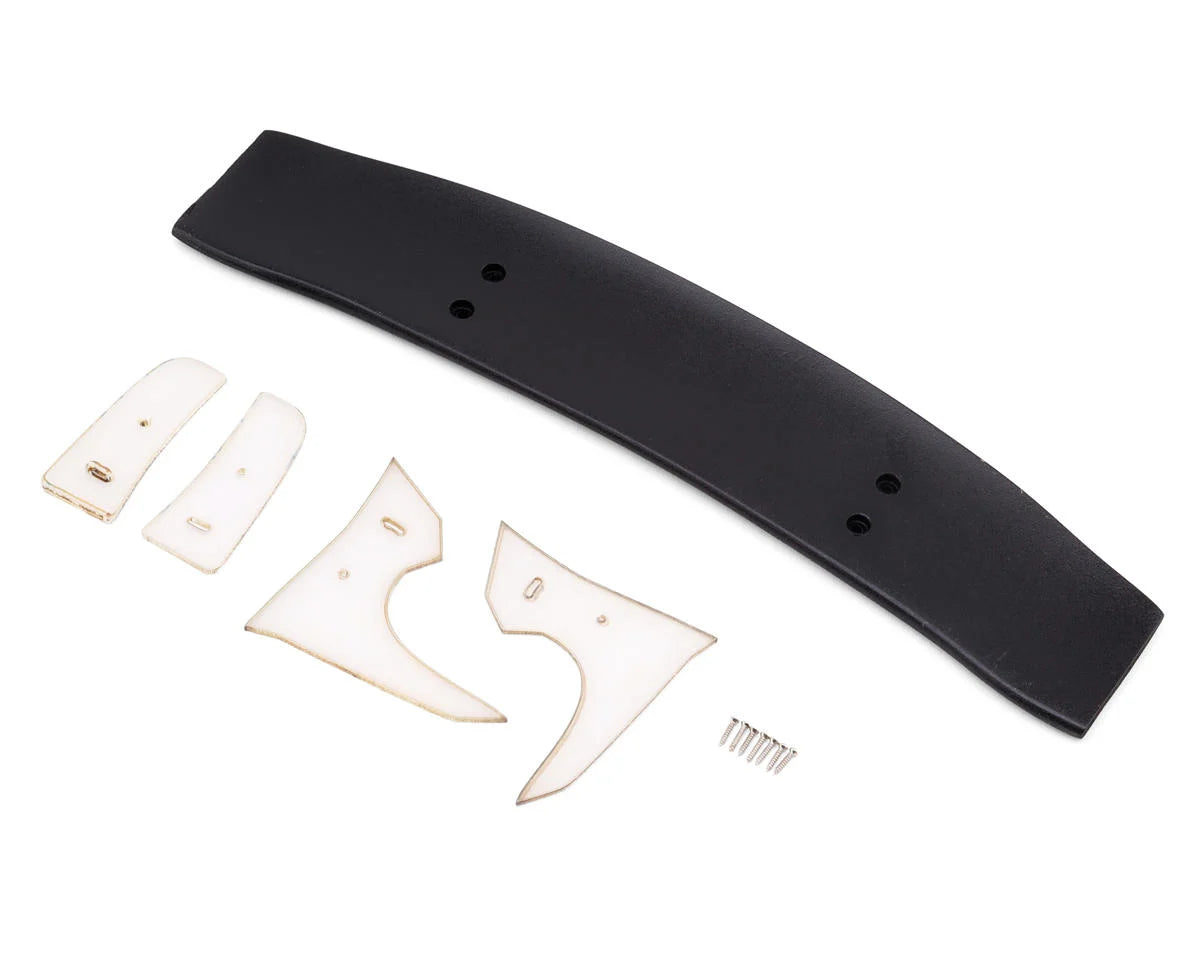 Sideways RC 1/10 Scale Drift 177mm Rear Wing Set (Black) (Style 4)
