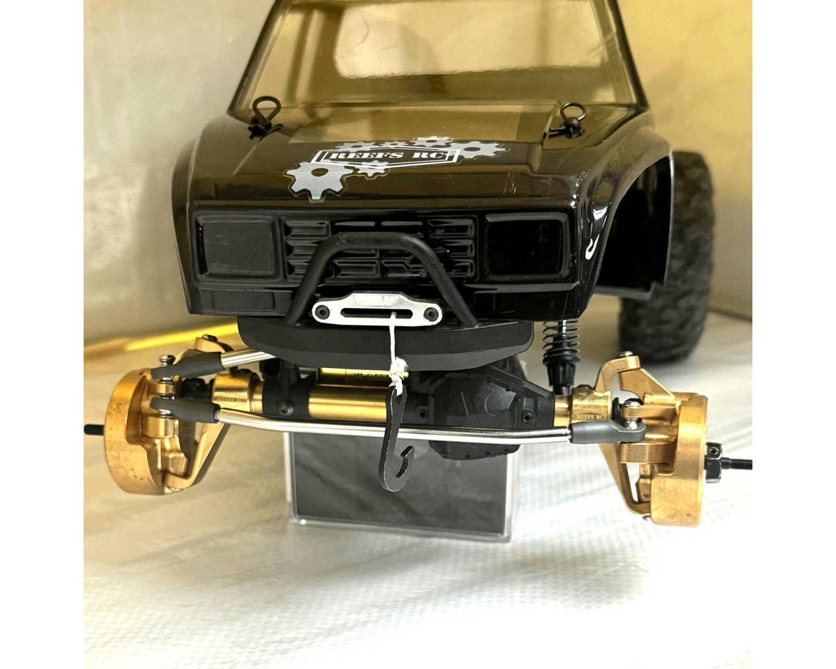 Reefs RC Axial SCX10 Pro Brass Outer Portal Covers (Gold) (2) (89g)