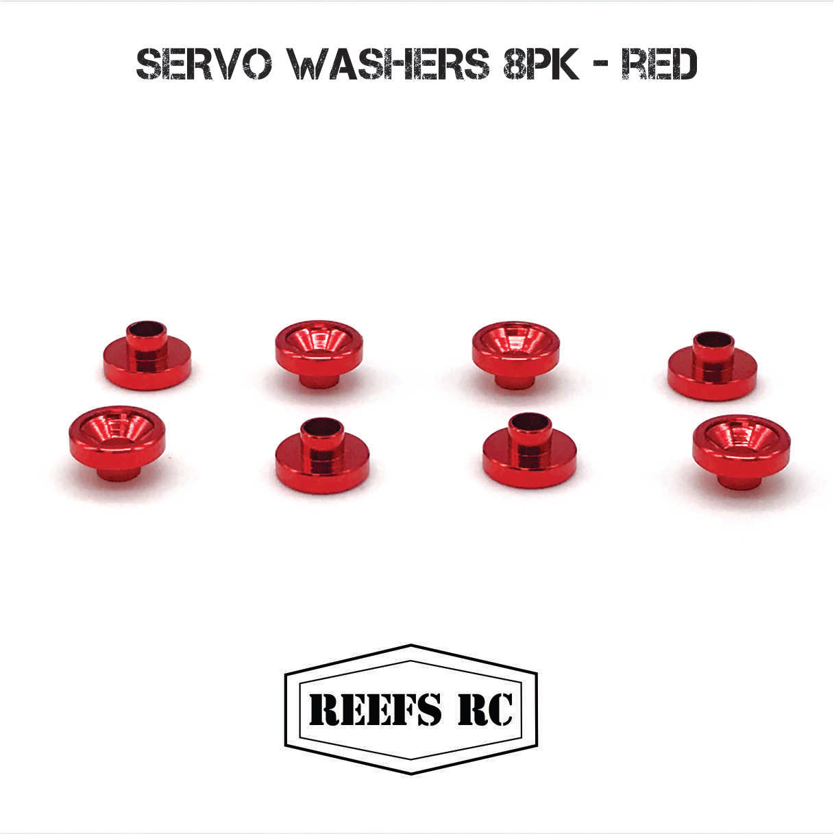 Reefs RC Servo Washers 8pk (Assorted Colors) *Discontinued
