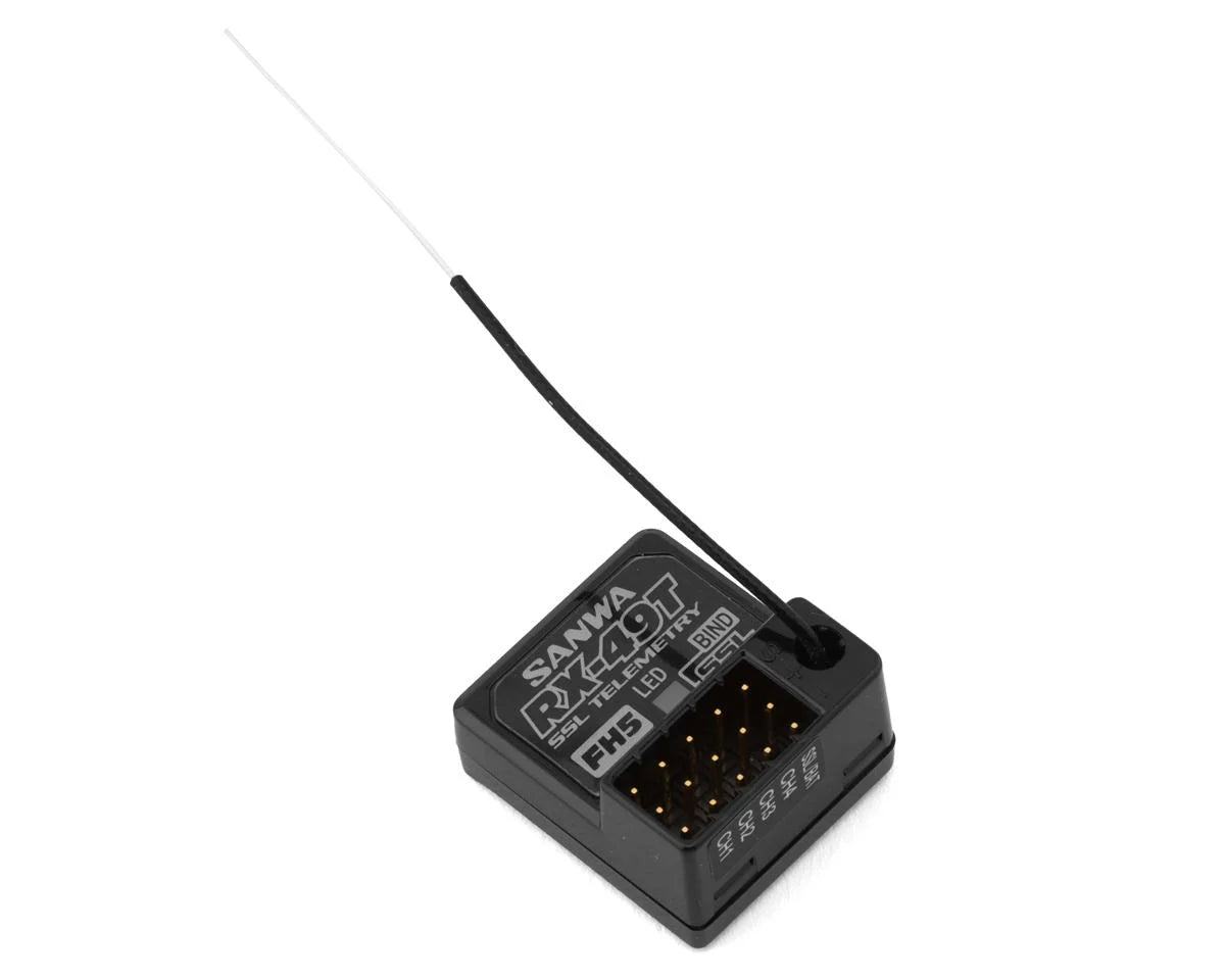 Sanwa RX-49T 4-Channel FH5 Telemetry Receiver