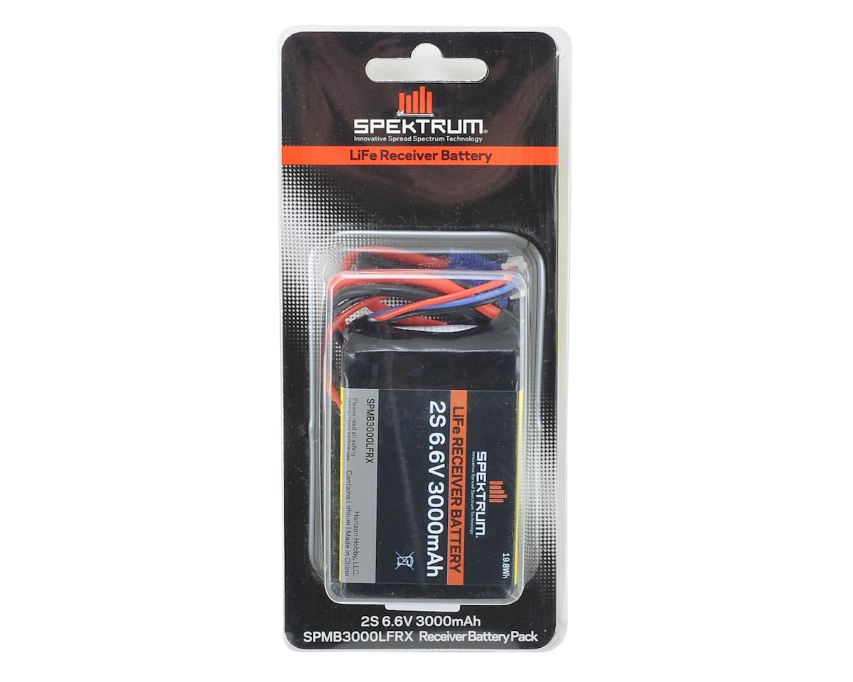 Spektrum 6.6V 300mAh 2S LiFe Receiver Battery: Universal Receiver, EC3